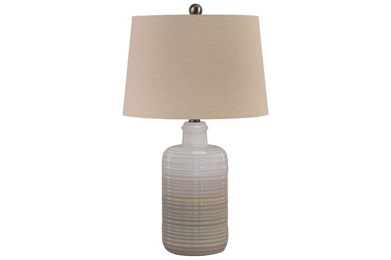 Marnina Table Lamp in Taupe, Image 1