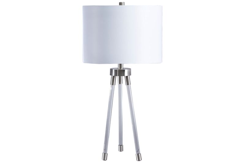Idalia Table Lamp in Clear/Silver Finish, Image 1