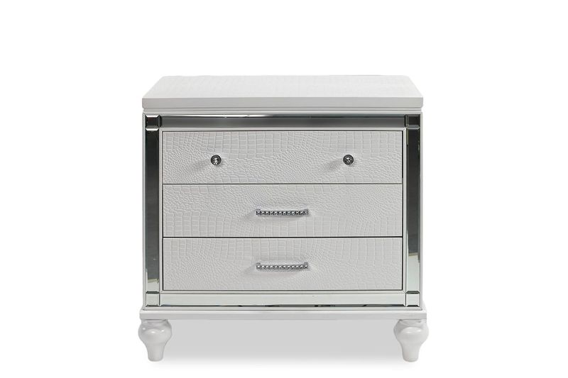 Valentino Nightstand in White, Image 2