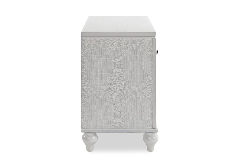 Valentino Nightstand in White, Image 3