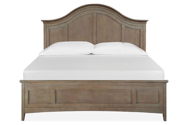 Bay Creek Arch Panel Bed w/ Storage in Light Gray, Eastern King, Image 2 Bay Creek Arch Panel Bed w/ Storage in Light Gray, Eastern King, Image 2