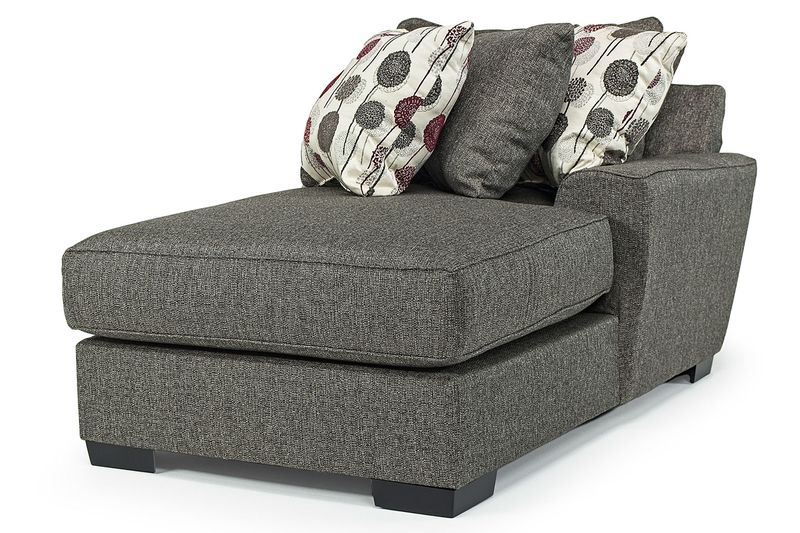 Oracle 1 Arm Chaise in Titanium, Right Facing, Image 1 Oracle 1 Arm Chaise in Titanium, Right Facing, Image 1
