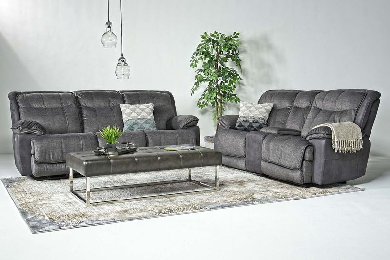 Bubba Reclining Sofa in Graphite, Image 6