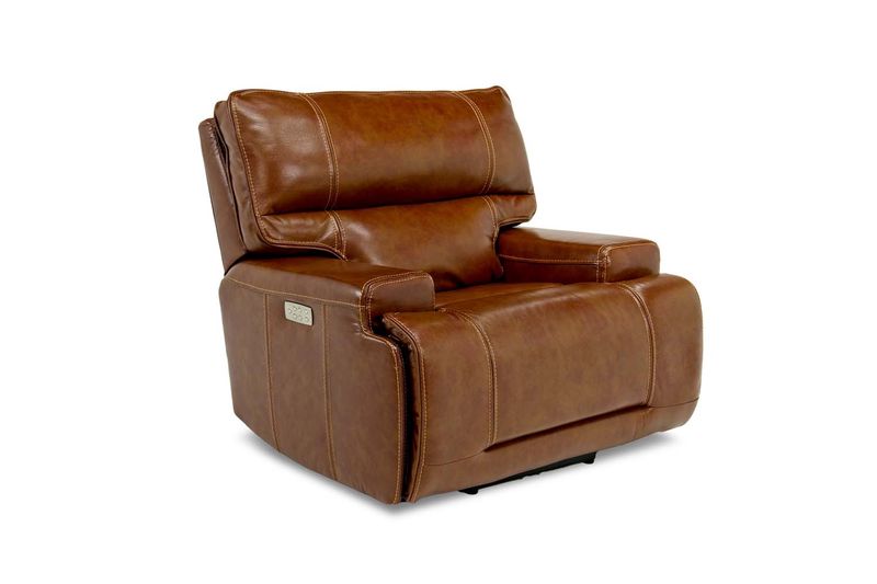 Oslo 3 Power Recliner in Brown Leather, Image 1
