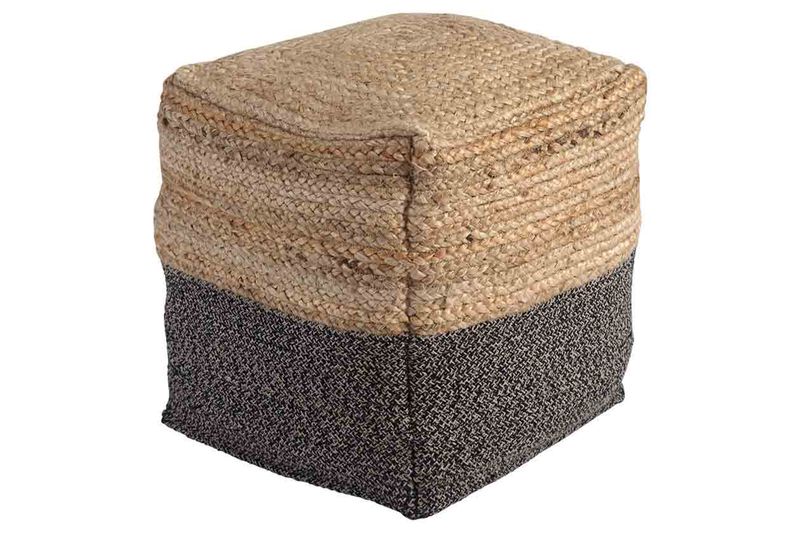 Sweed Valley Jute Pouf, Image 1