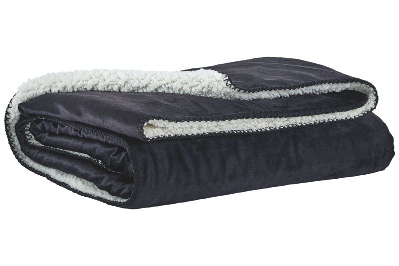 Romeo Throw Blanket in Black, Image 1 Romeo Throw Blanket in Black, Image 1