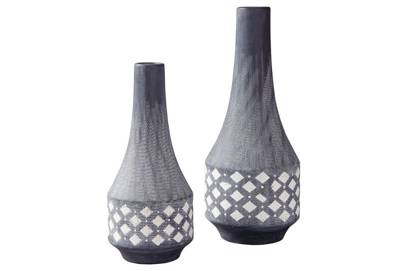 Dornitilla Vases in Black & White, Set of 2, Image 1