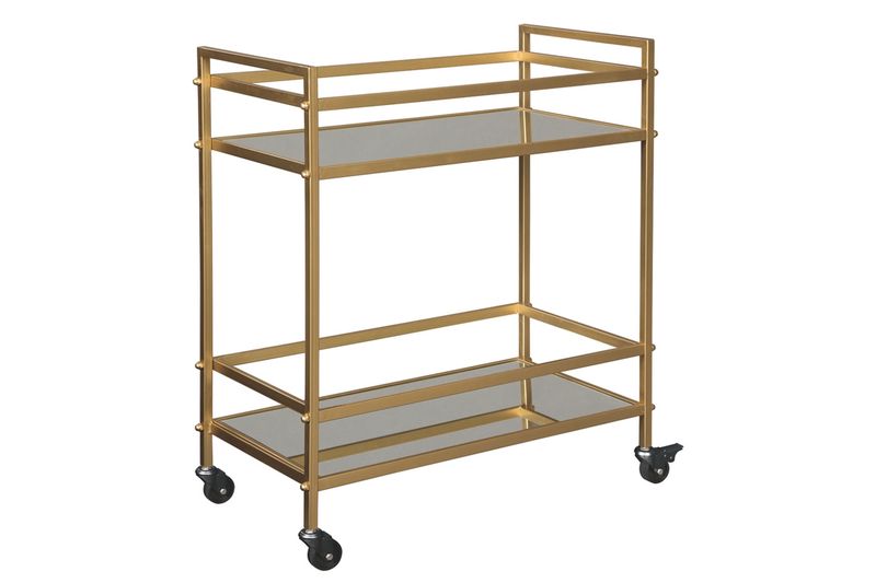 Kailman Bar Cart in Gold, Image 1 Kailman Bar Cart in Gold, Image 1