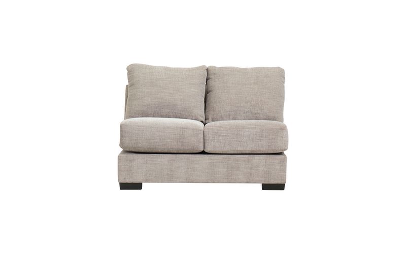 Bermuda Armless Loveseat in Smoke, Down, Image 1 Bermuda Armless Loveseat in Smoke, Down, Image 1