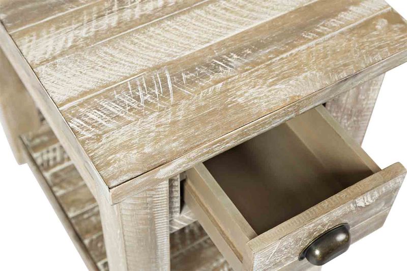 Artisans Chairside Table in Gray, Image 4