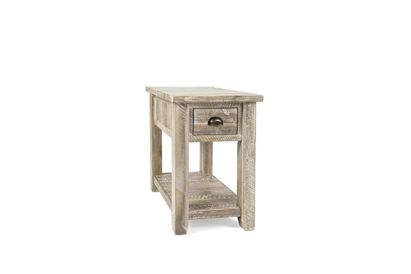 Artisans Chairside Table in Gray, Image 1