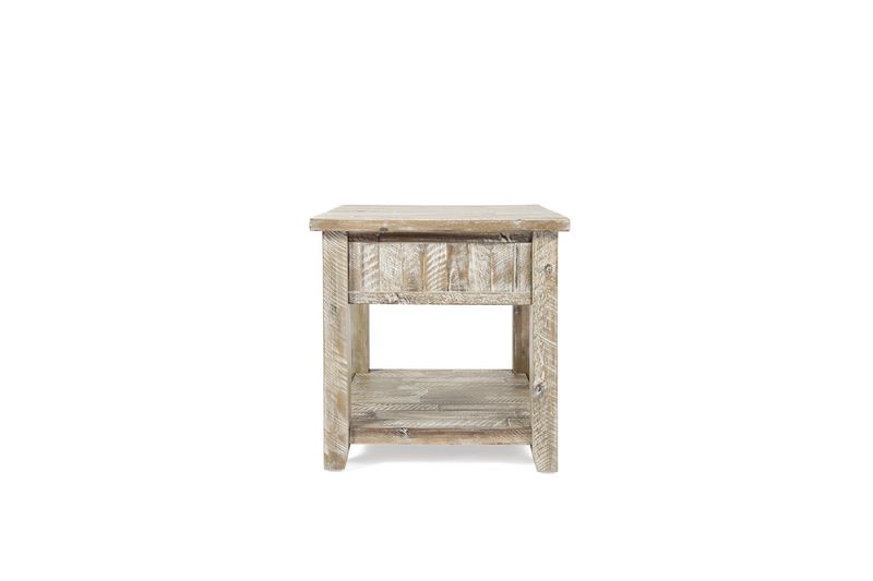 Artisans End Table in Gray, Image 3