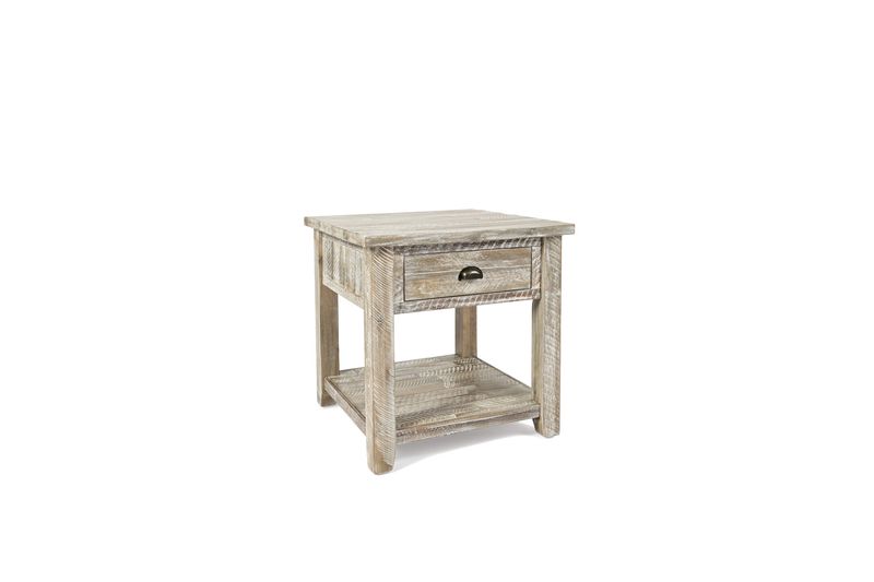 Artisans End Table in Gray, Image 2