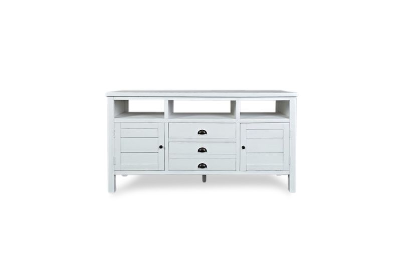 Artisans Media Console in White, 60 Inch, Image 1