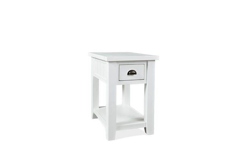 Artisans Chairside Table in White, Image 1