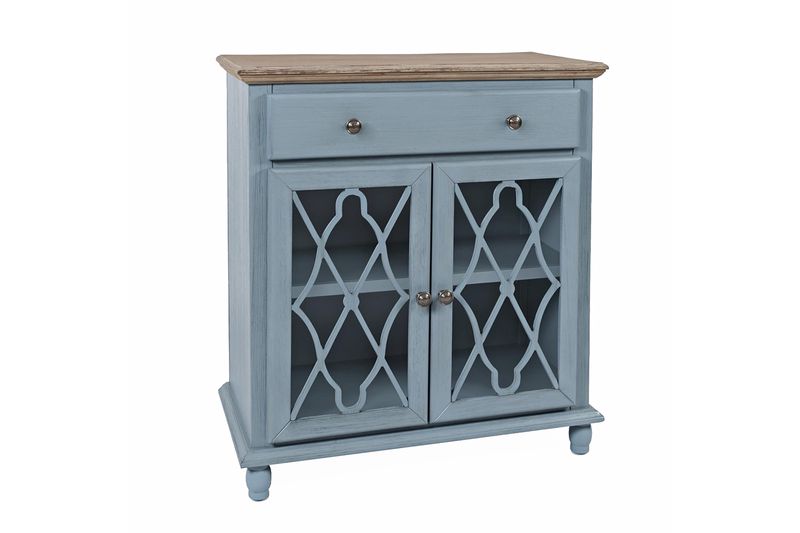 Aurora 2 Door Accent Chest in Blue, Image 1