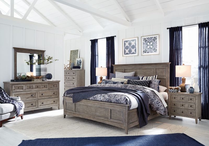 Bay Creek Panel Bed w/ Storage in Light Gray, Queen, Image 5