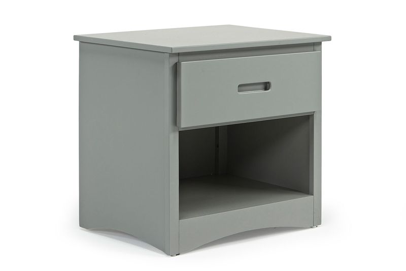 Basic Nightstand in Gray, Image 1