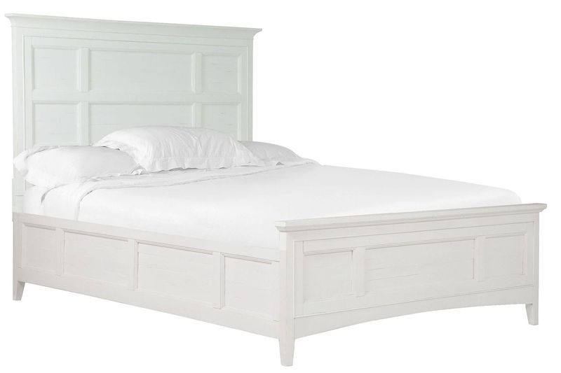 Bay Creek Panel Bed in White, Queen, Image 1