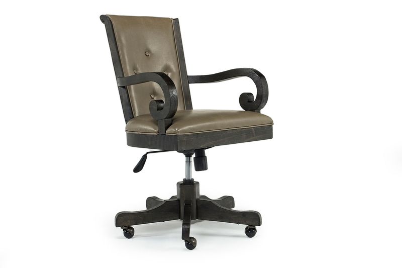 Bellamy Desk Chair in Charcoal, Image 1