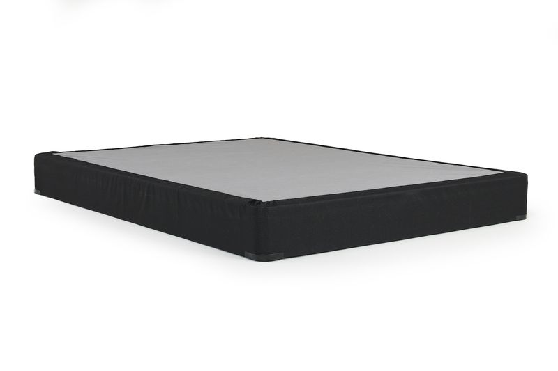 Sherwood Black Laminated Flat Foundation, Split California King, Image 1