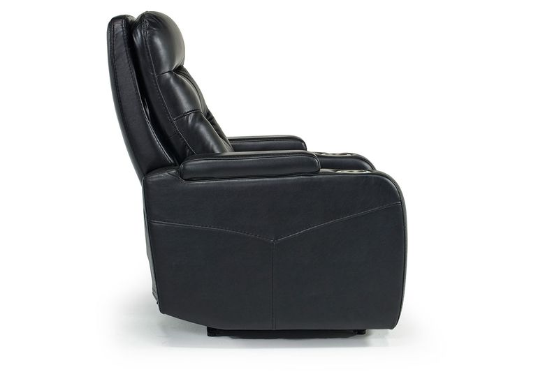 Bolero 2 Power Recliner in Gray Black Recliners Living Room