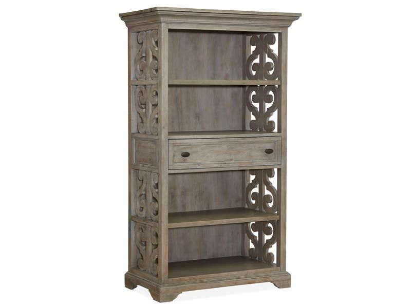 Bellamy Bookcase in Light Gray, Image 1 Bellamy Bookcase in Light Gray, Image 1