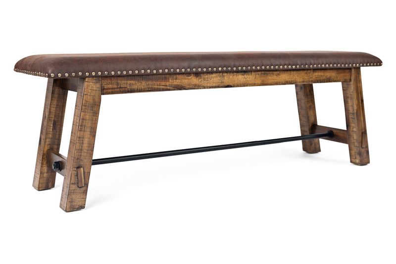 Cannon Valley Dining Bench in Brown, Image 1