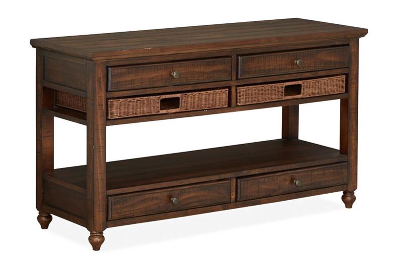 Cottage Lane Sofa Table in Brown, Image 1