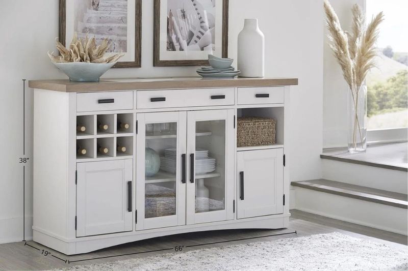 Americana buffet in white styled