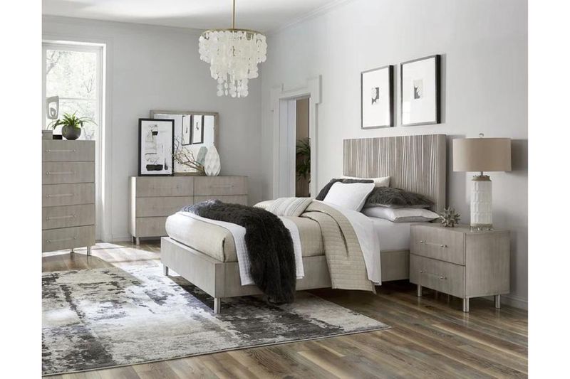 Argento Panel Bed, Styled