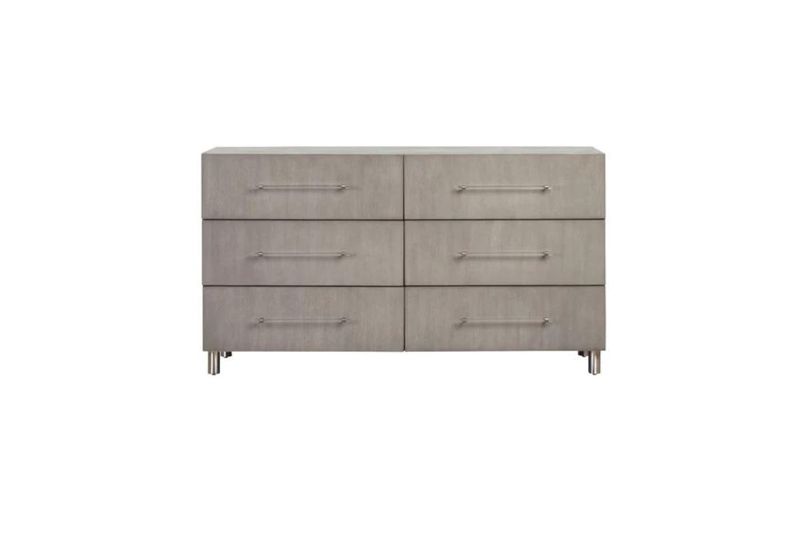 Argento Panel Bed & Dresser & , Front