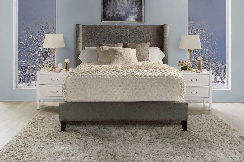 Angel Upholstered Bed, Front