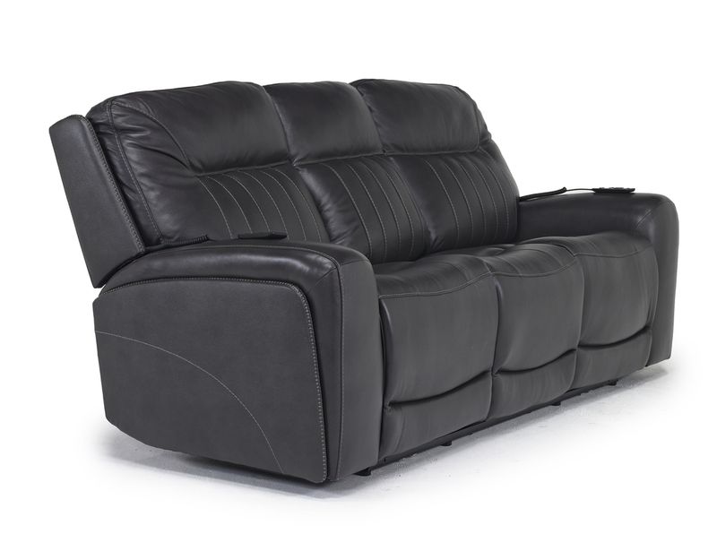 Banks 3 Power Sofa & Loveseat, Angle