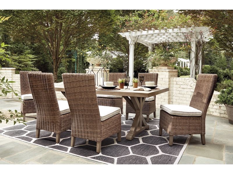 Beachcroft Patio Table & 4 Cha, Styled Beachcroft Patio Table & 4 Cha, Styled