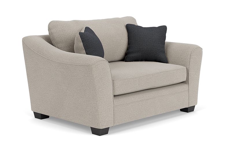 Denim chair best sale and a half