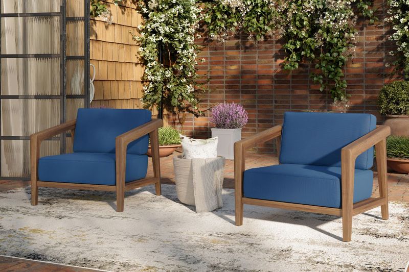 Bali Patio Accent Chair, Styled