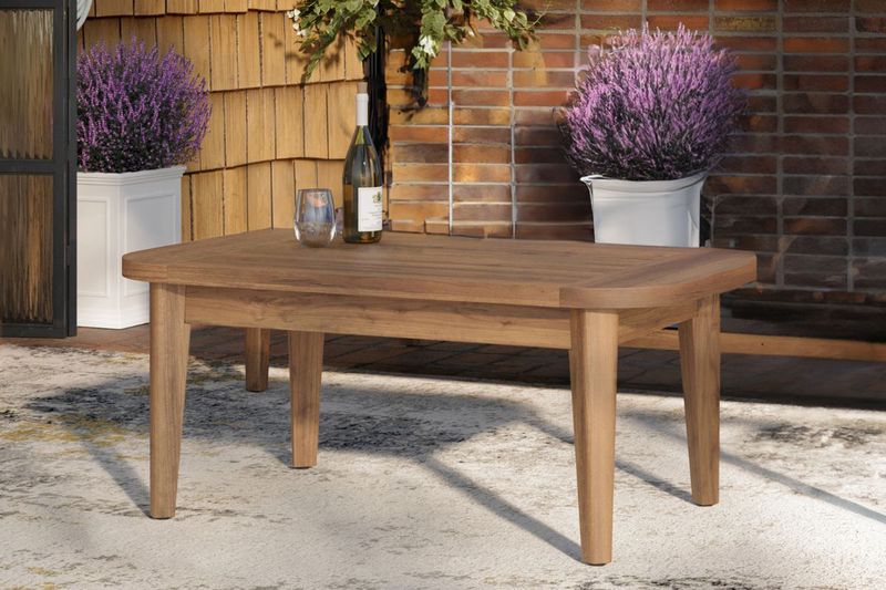 Bali Patio Coffee Table, Styled