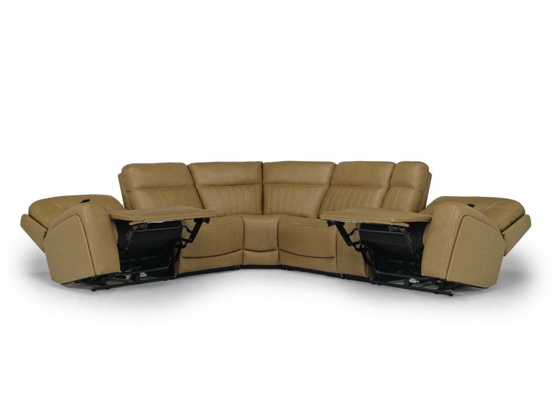 Banks 6 Piece 3 Power Sectiona,  ReclinedAngle