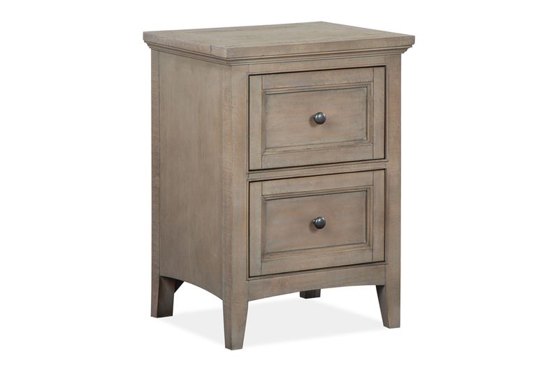 Bay Creek 2 Drawer Nightstand in Light Gray Mor Furniture