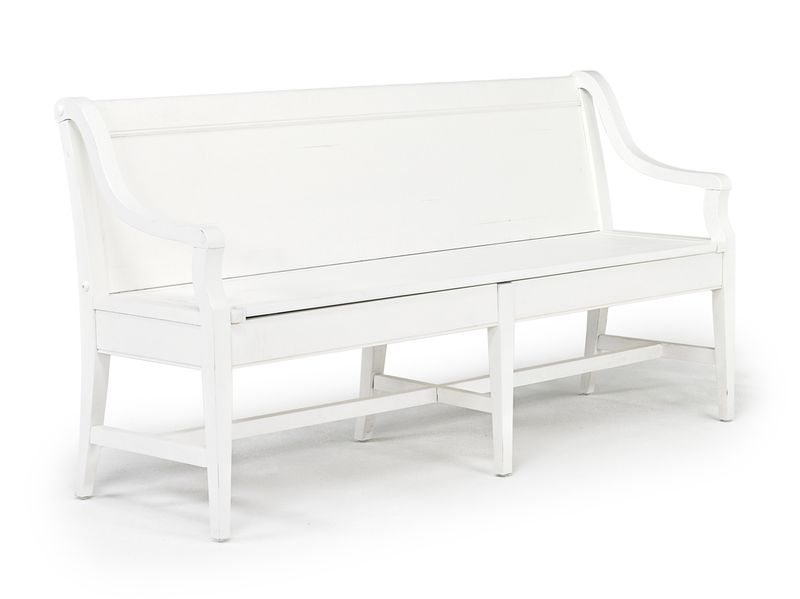 White bench 2025 outdoor