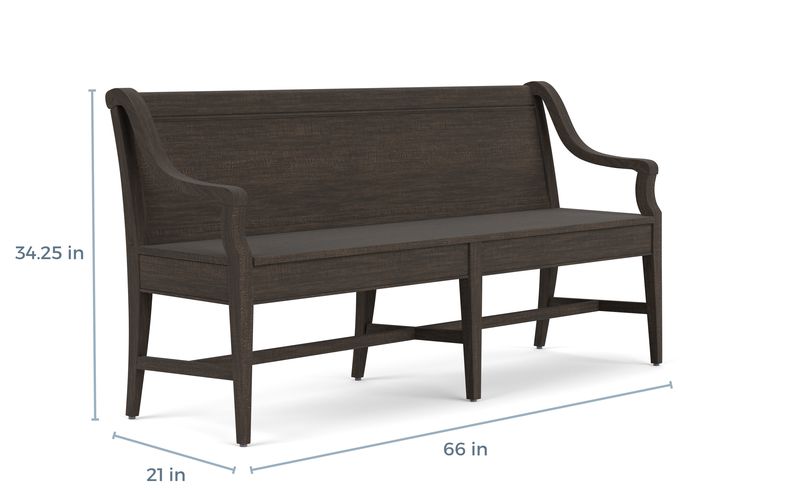 Bay Creek Dining Bench, Back