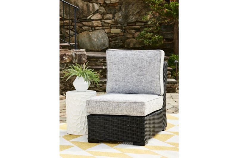 Beachcroft Outdoor Armless Cha, Styled Beachcroft Outdoor Armless Cha, Styled