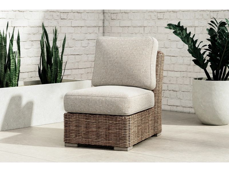 Beachcroft Outdoor Armless Cha, Styled Beachcroft Outdoor Armless Cha, Styled