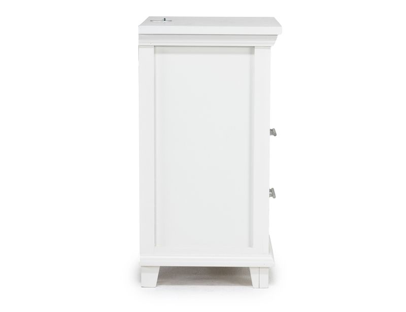 Bella Bookshelf Nightstand in White | Nightstands | Bedroom