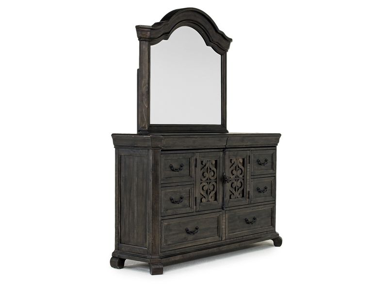 Bellamy Sleigh Bed & Dresser &, AngledAngle
