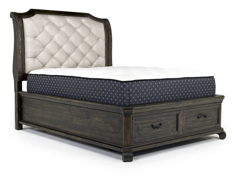 Bellamy Sleigh Bed & Dresser &, AngledAngle