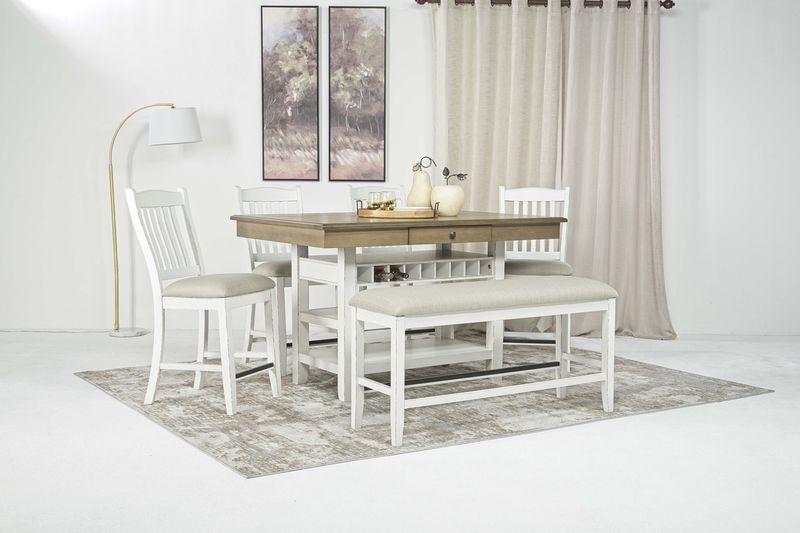 Bellevue Counter Height Dining, Styled Bellevue Counter Height Dining, Styled