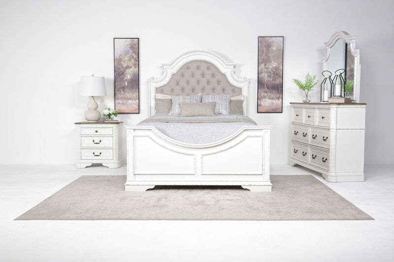 Bellevue Panel Bed & Dresser &, Styled Bellevue Panel Bed & Dresser &, Styled