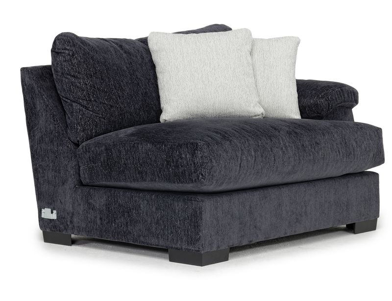 Bermuda 1 Arm XL Chair in Flint Pacific, Right Facing Mor Furniture